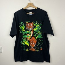Tiger T-Shirt Mens XL Black