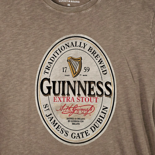 Lucky brand guinness shirt - lucky,