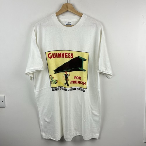 Guinness shirt mens white - guinness, xl